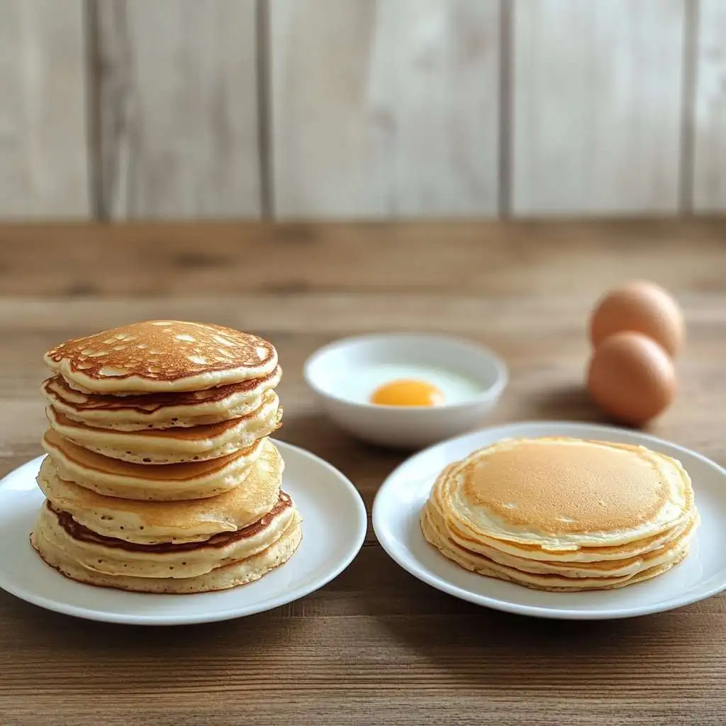 Adding an Egg to Pancake Mix: Benefits, Techniques, and Tips 2 Whisked egg being added to pancake batter for extra fluffiness.