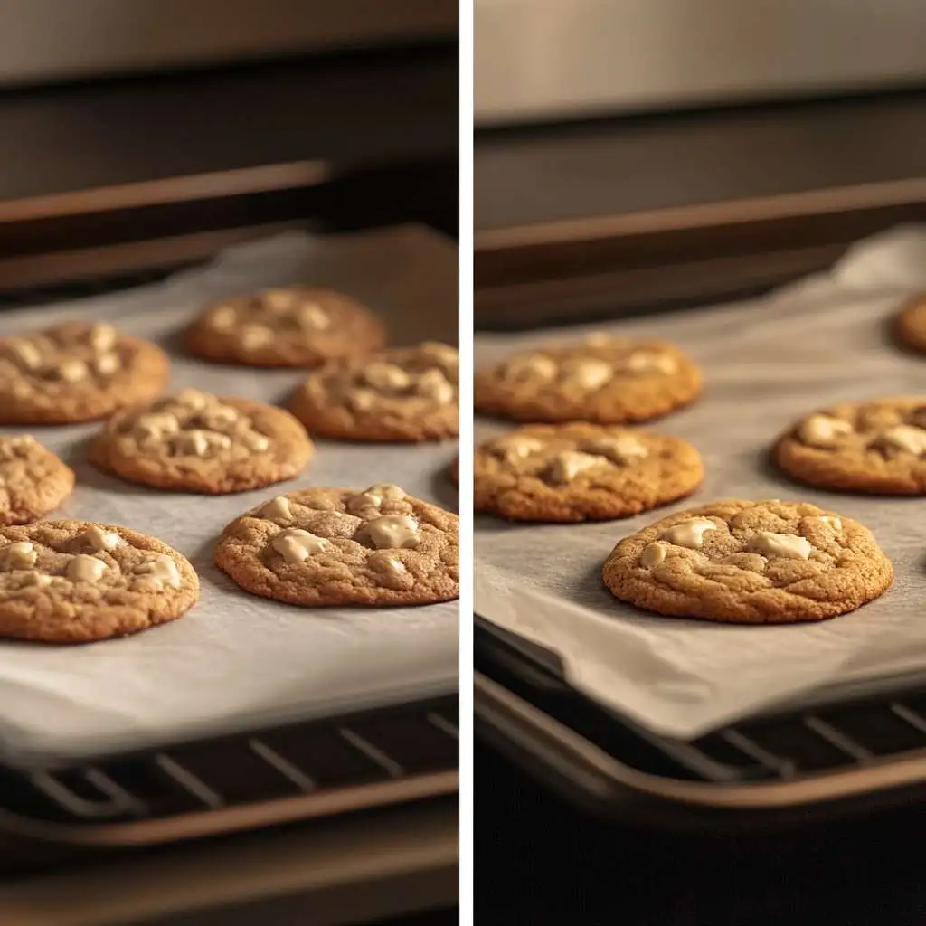 Cookies without sugar on a baking tray.