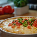 Warm, gooey queso dip with tortilla chips