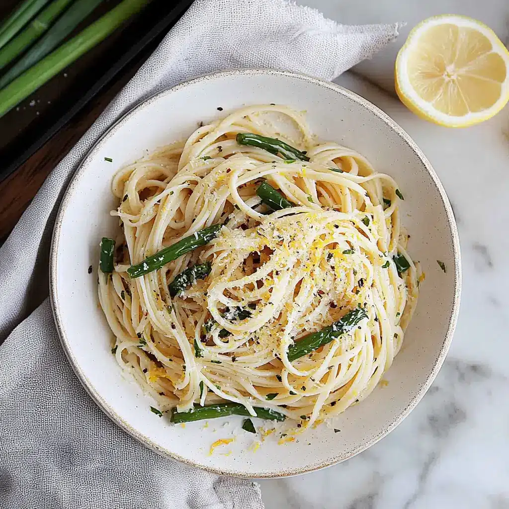 Lemon Garlic Scape Pasta – A Summer Pasta Masterpiece