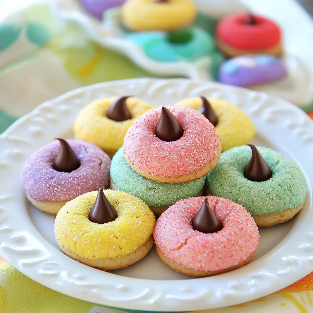 Spring Blossom Cookies decorated with edible flowers