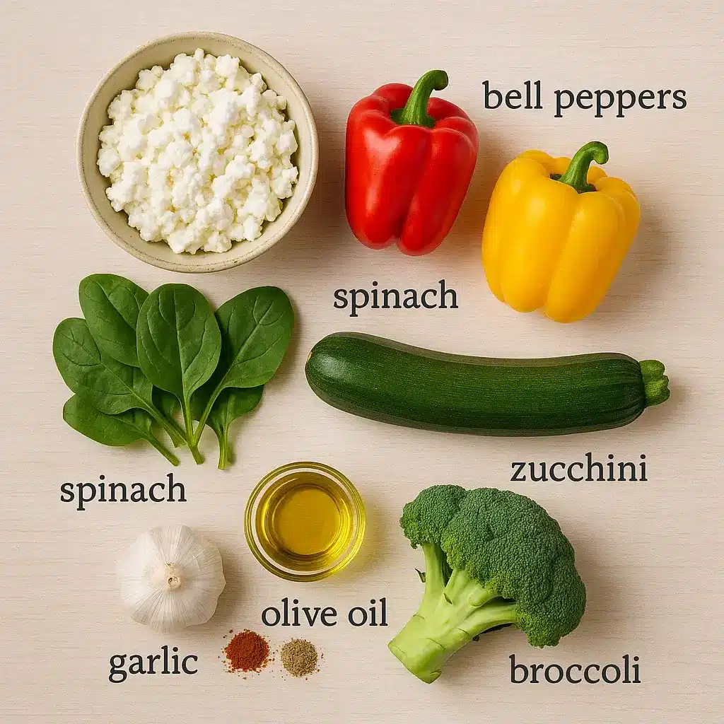Cottage Cheese and Veggie Bake: A Creamy, Healthy Favorite for Any Night 4 Ingredients for cottage cheese and veggie bake