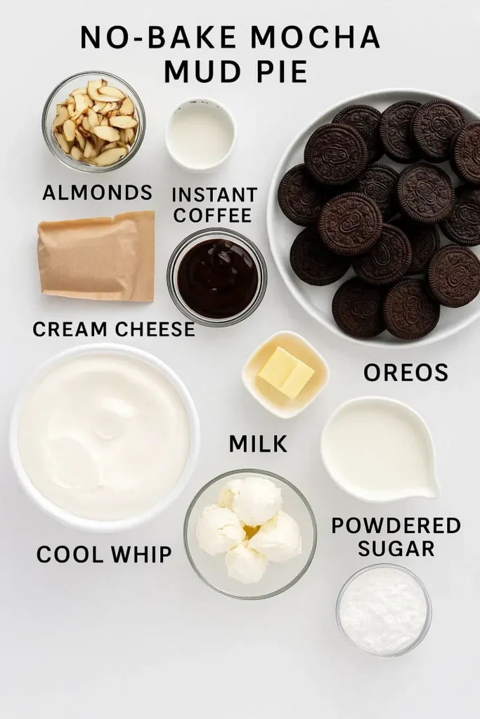 No Bake Mocha Mud Pie Dessert That’s Pure Heaven in Every Bite 4 ingredients for no bake mocha mud pie dessert