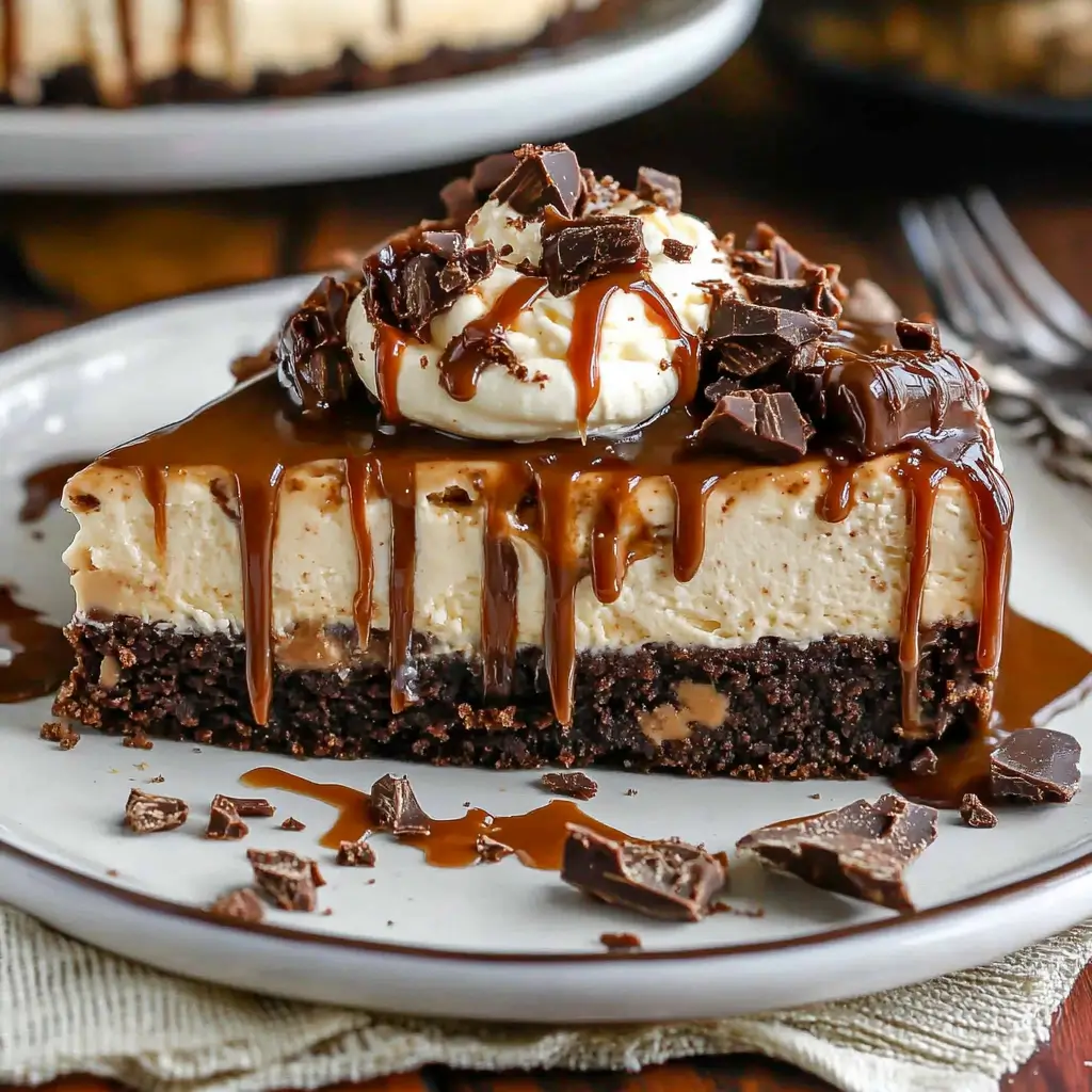 No-Bake Caramel Turtle Brownie Bottom Cheesecake: A Decadent Dessert You’ll Crave