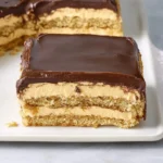 Peanut Butter Eclair Cake with Chocolate Ganache