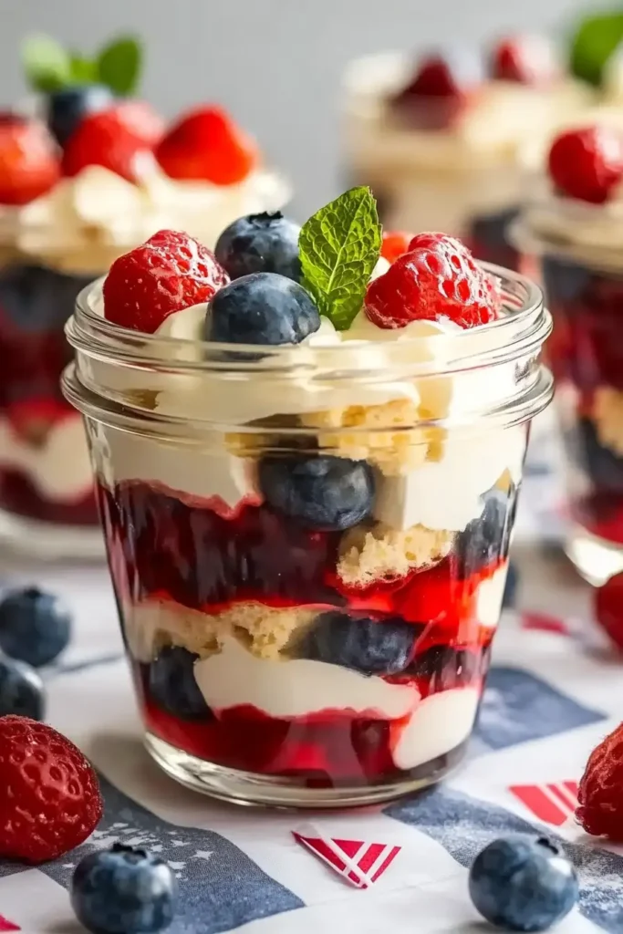 4th of July Trifle Recipe That’s Light, Fruity & Crowd-Pleasing 6 4th of July trifles in jars