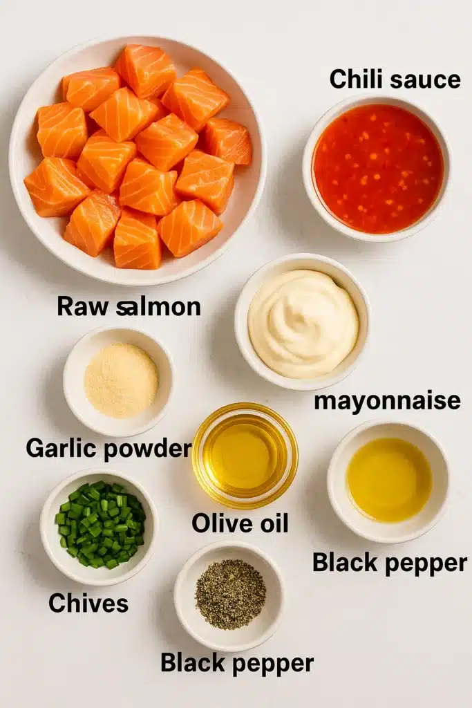 Bang Bang Salmon Bites: Spicy, Crispy, and Totally Irresistible 5 Ingredients for Bang Bang Salmon Bites