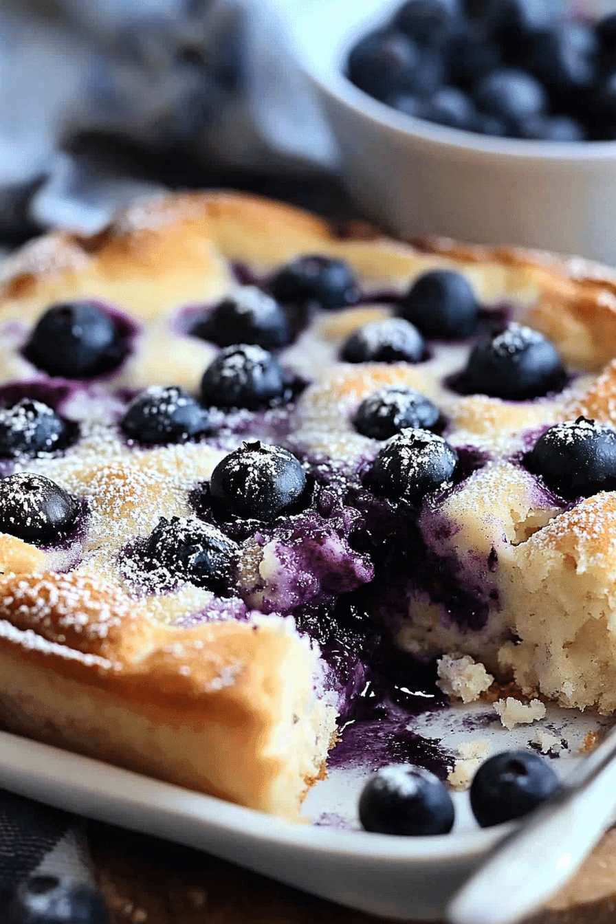 Blueberry Cottage Cheese Breakfast Bake
