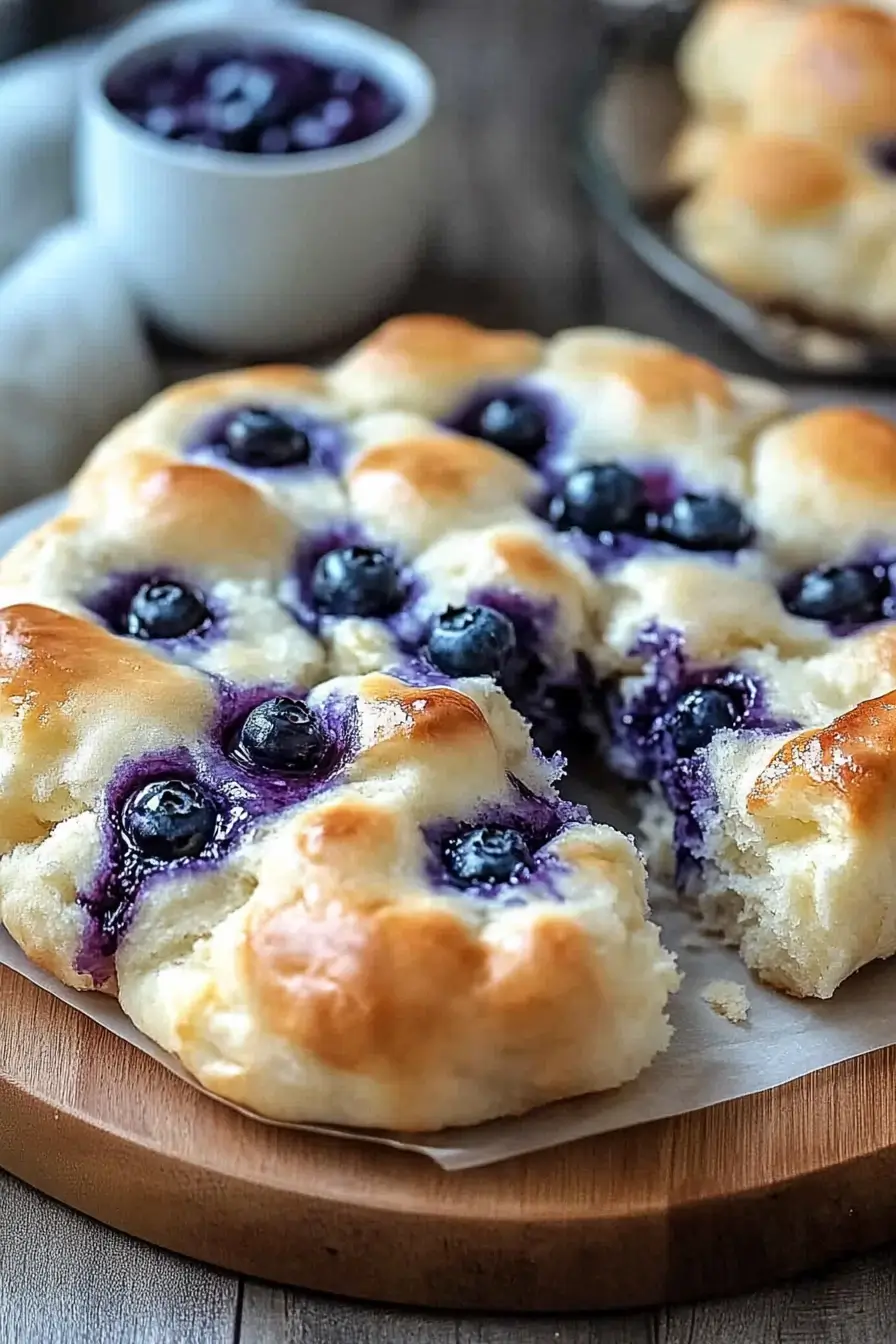 Cottage Cheese Blueberry Cloud Bread