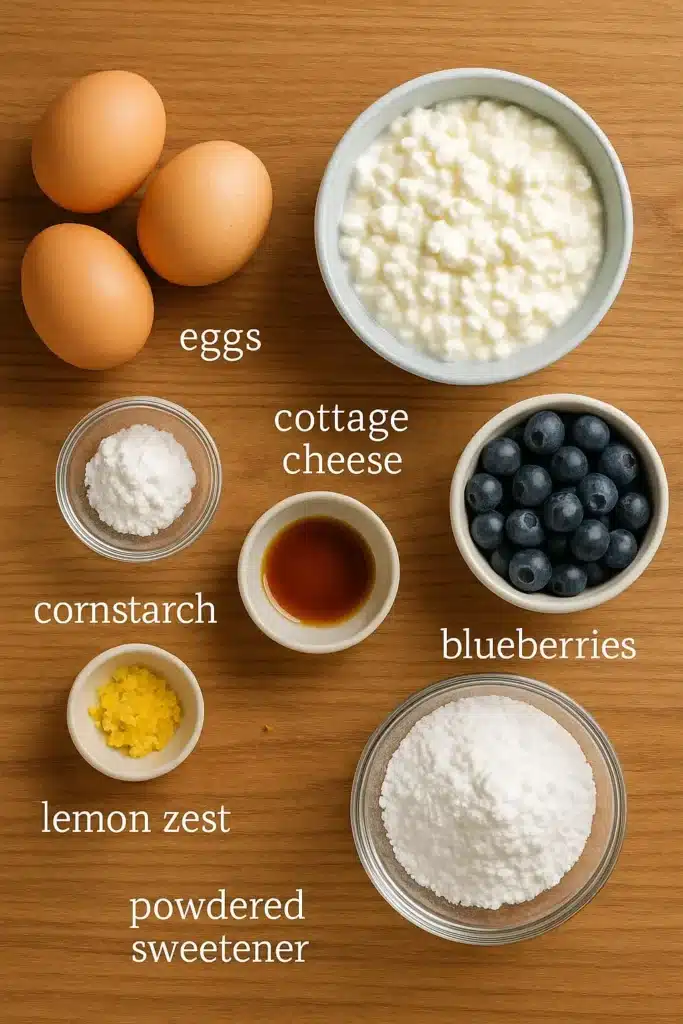 Cottage Cheese Blueberry Cloud Bread: A Light, Fluffy, Low-Carb Delight 4 Cottage Cheese Blueberry Cloud Bread ingredients