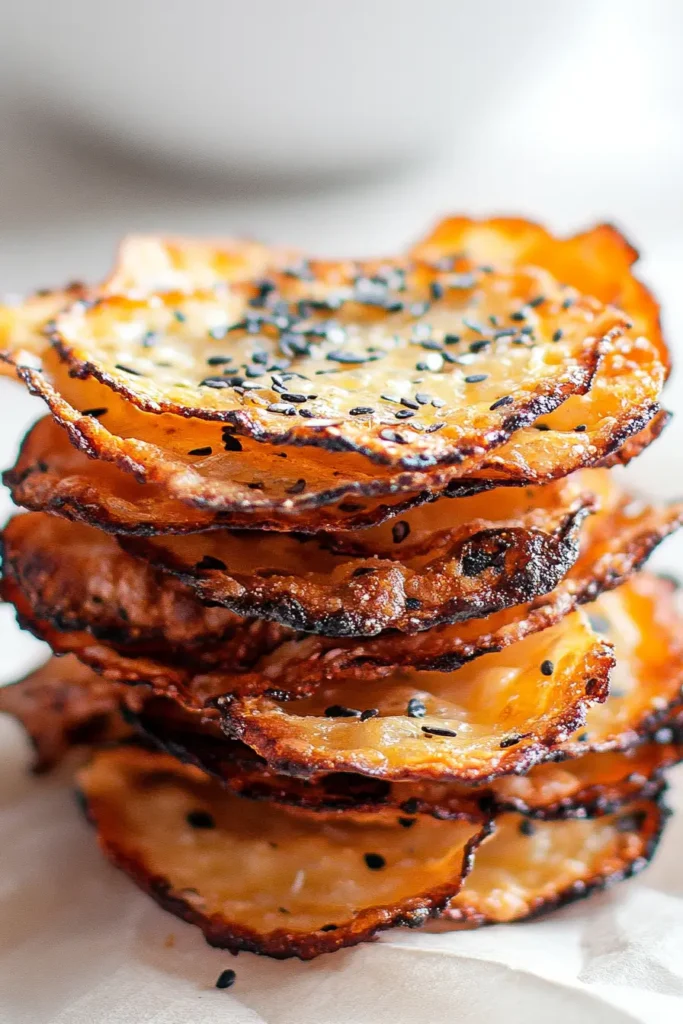 1 Ingredient Cottage Cheese Chips: Crispy, Healthy & Irresistible! 8 1 Ingredient Cottage Cheese Chips Step 4 Breaking Chips