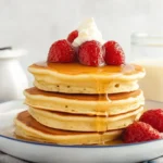 Cottage Cheese Pancakes: The Perfect Blend of Creamy and Fluffy 5 Cottage Cheese Pancakes stack with berries
