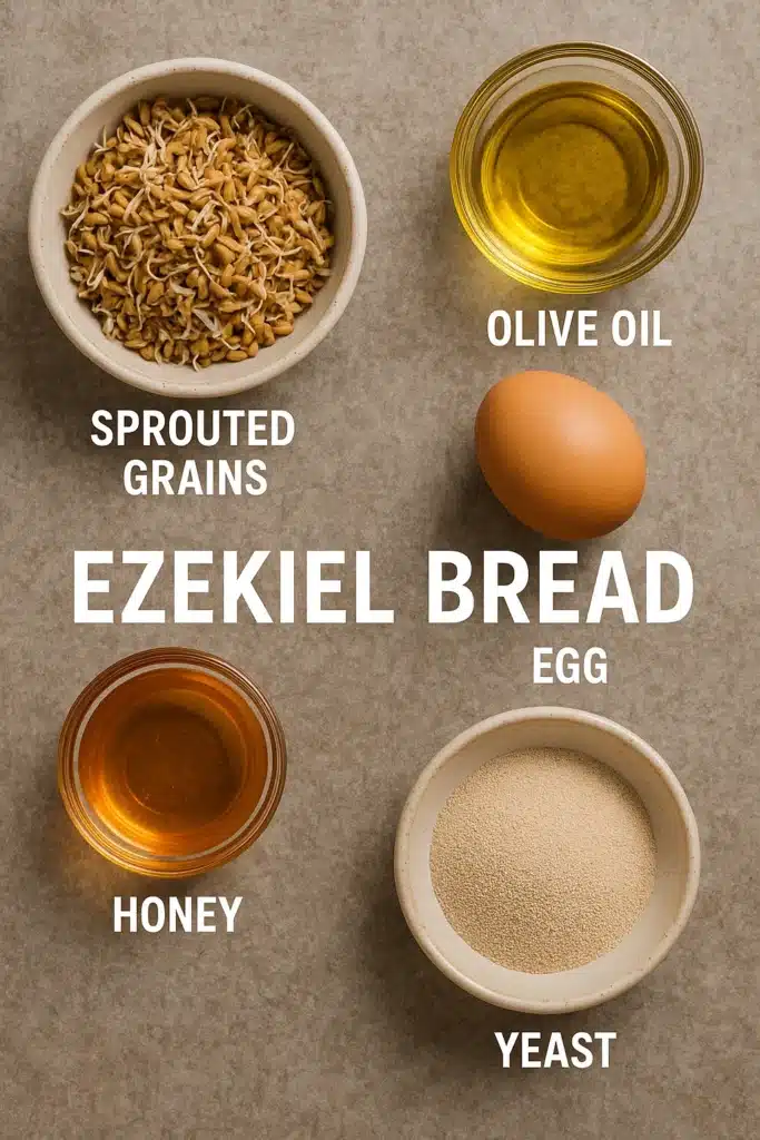 Ezekiel Bread: A Wholesome Classic That’s Worth the Bake 5 Ezekiel Bread ingredients displayed