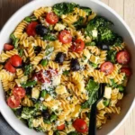 High Protein Pasta Salad That Packs a Flavor Punch 11 high protein pasta salad in bowl