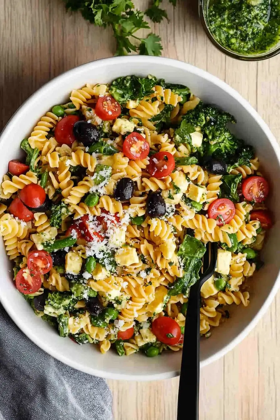 High Protein Pasta Salad That Packs a Flavor Punch