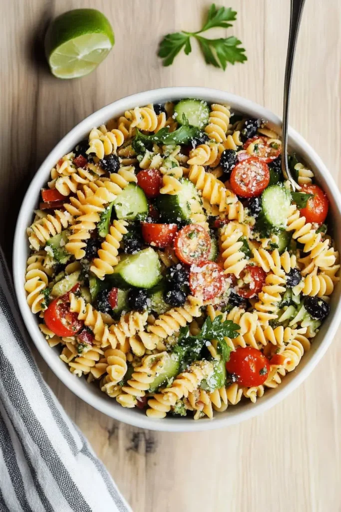 High Protein Pasta Salad That Packs a Flavor Punch 10 high protein pasta salad served at brunch