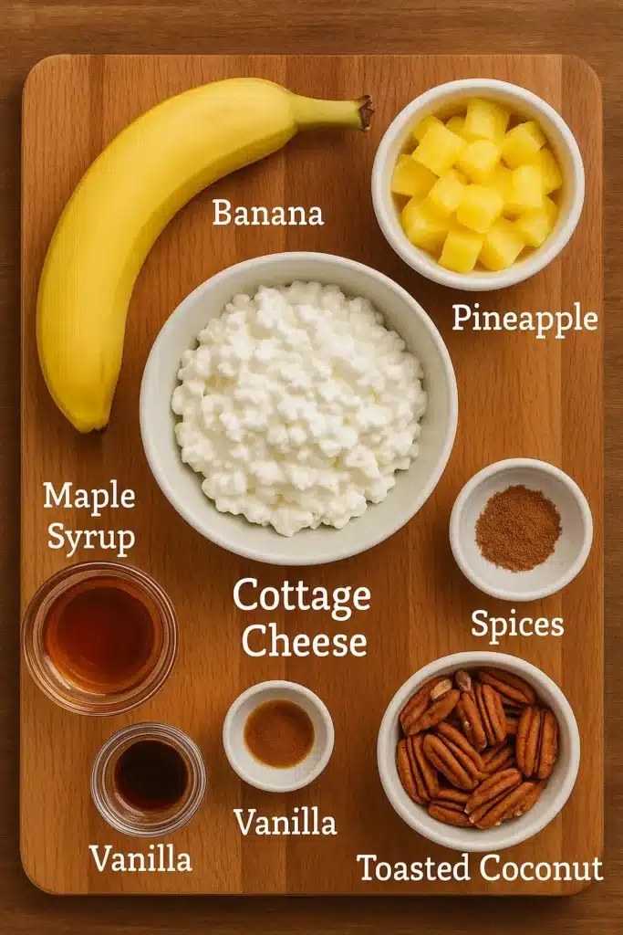 Hummingbird Cake Cottage Cheese Bowl: A Southern Twist in a Spoon 5 Ingredients for Hummingbird Cake Cottage Cheese Bowl