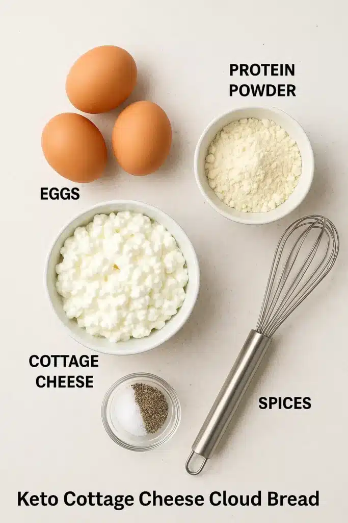 Keto Cottage Cheese Cloud Bread: Light, Fluffy, and Perfect for Low-Carb Lifestyles 5 Ingredients for Keto Cottage Cheese Cloud Bread