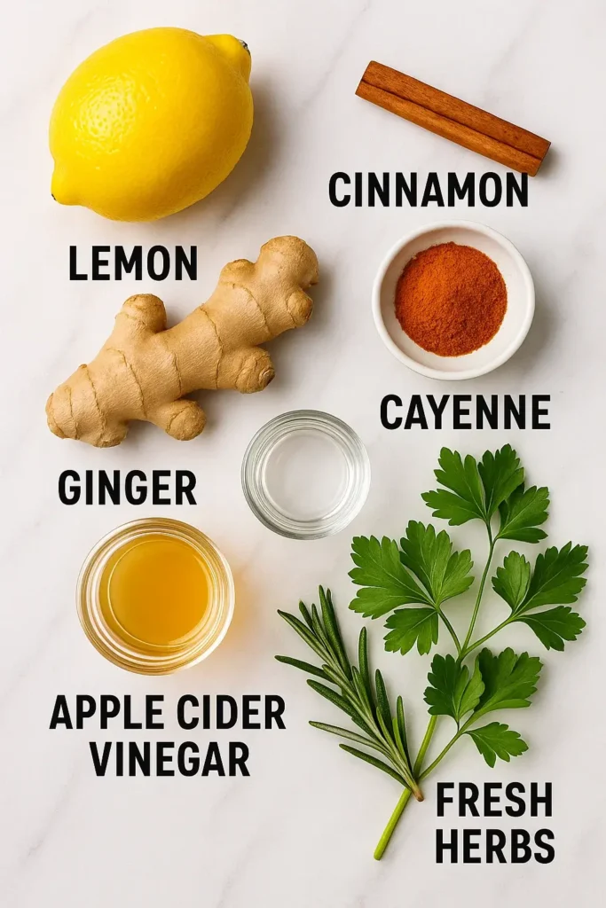 Natural Mounjaro Drink: The Real Truth Behind This Trendy Weight-Loss Wonder 4 natural Mounjaro drink ingredients layout