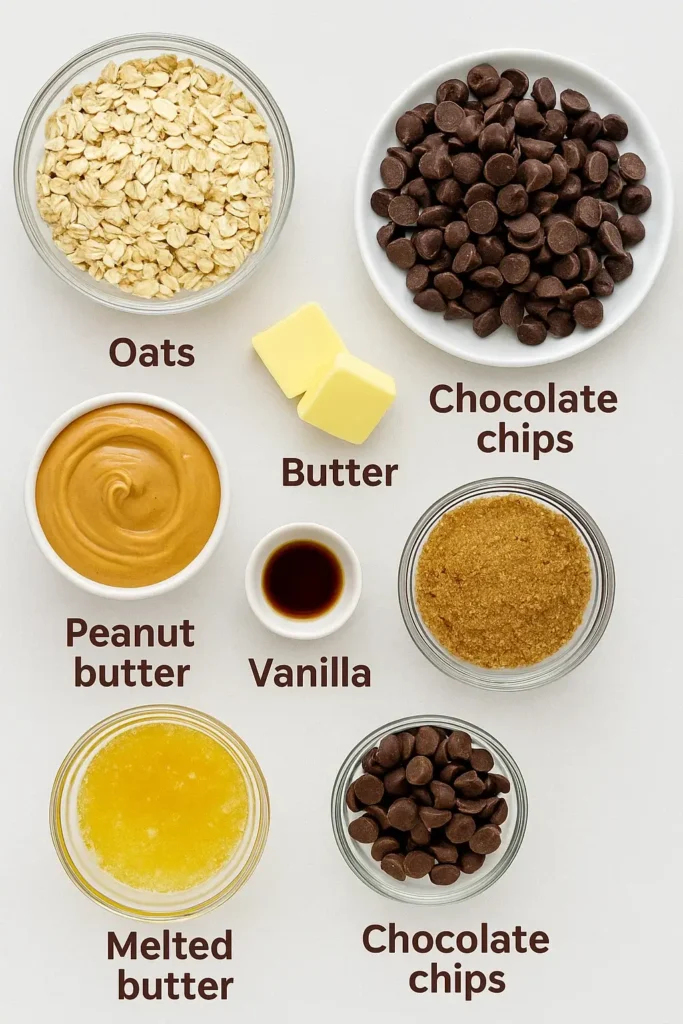 No Bake Chocolate Oatmeal Bars: A Sweet Treat Without the Oven 4 No Bake Chocolate Oatmeal Bars Ingredients