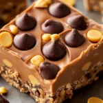 Reese’s Peanut Butter No-Bake Bars: Rich, Easy, and Perfect Every Time 5 Reese’s Peanut Butter No-Bake Bars on cutting board