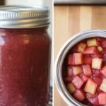 Rhubarb Compote: The Tart-Sweet Treat You Didn't Know You Needed 5 rhubarb compote in jar over oatmeal