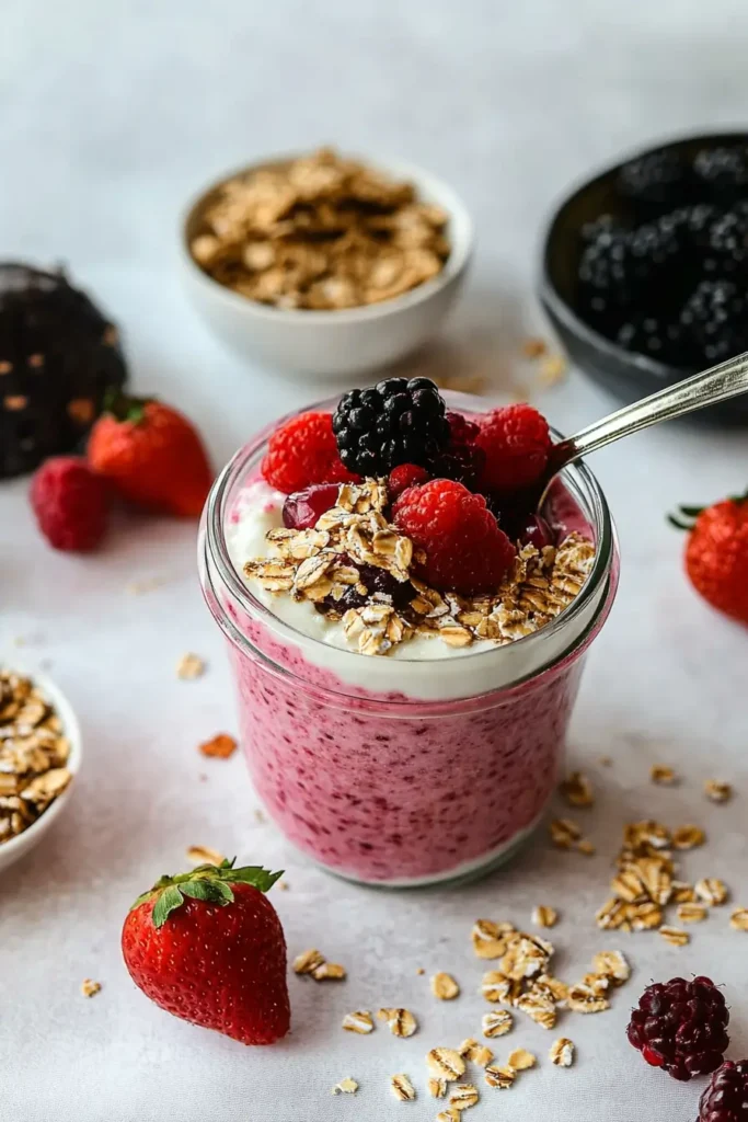 Cottage Cheese Overnight Oats: The Creamiest, Easiest Breakfast You’ll Love 8 Sealing jar of Cottage Cheese Overnight Oats to refrigerate overnight