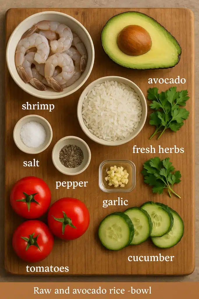 Shrimp and Avocado Rice Bowl: A Flavorful and Easy Weeknight Winner 5 shrimp and avocado rice bowl ingredients