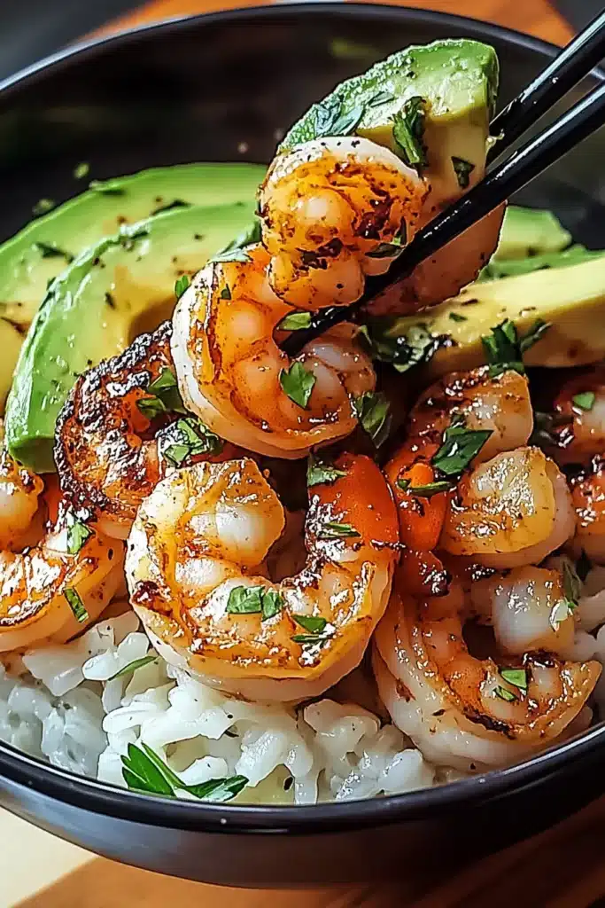 Shrimp and Avocado Rice Bowl: A Flavorful and Easy Weeknight Winner 6 serving shrimp and avocado rice bowl at brunch