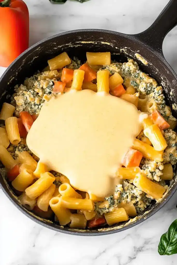 Creamy Cottage Cheese Pasta: A Comforting Twist on a Classic Dish 9 Blending cottage cheese with pasta sauce