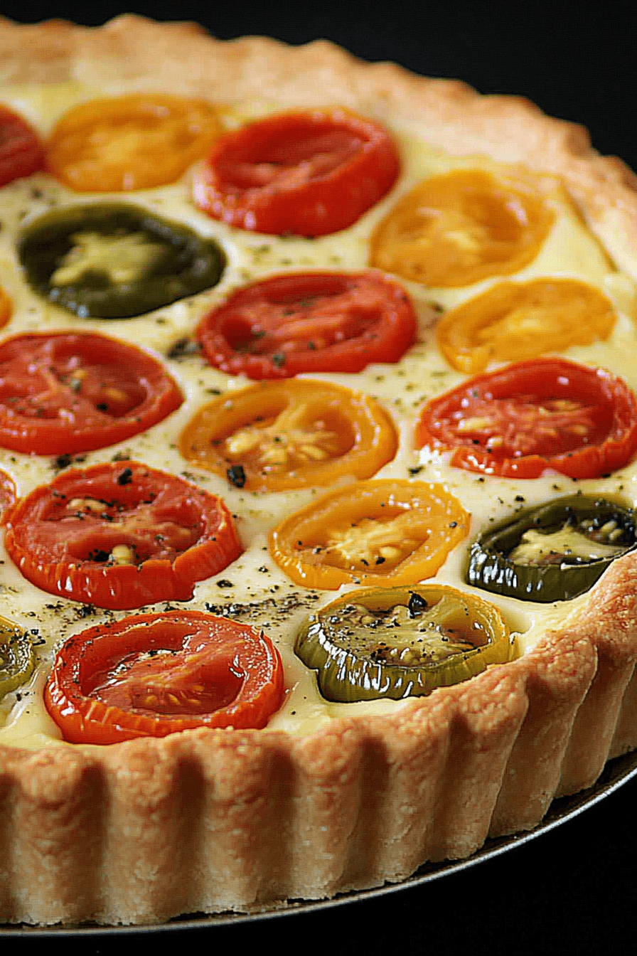 Tomato Mozzarella Basil Tart: A Fresh Summer Favorite with Bold Flavor