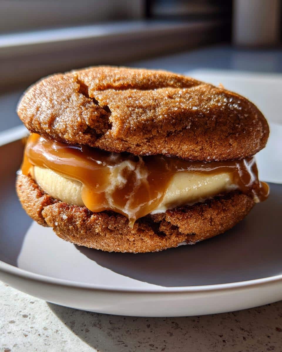 1 Irresistible Apple Cider Whoopie Pie Cookies Recipe You'll Crave 6 Apple Cider Whoopie Pie cookies with Caramel Filling - Emma's Cake Studio - detail 1