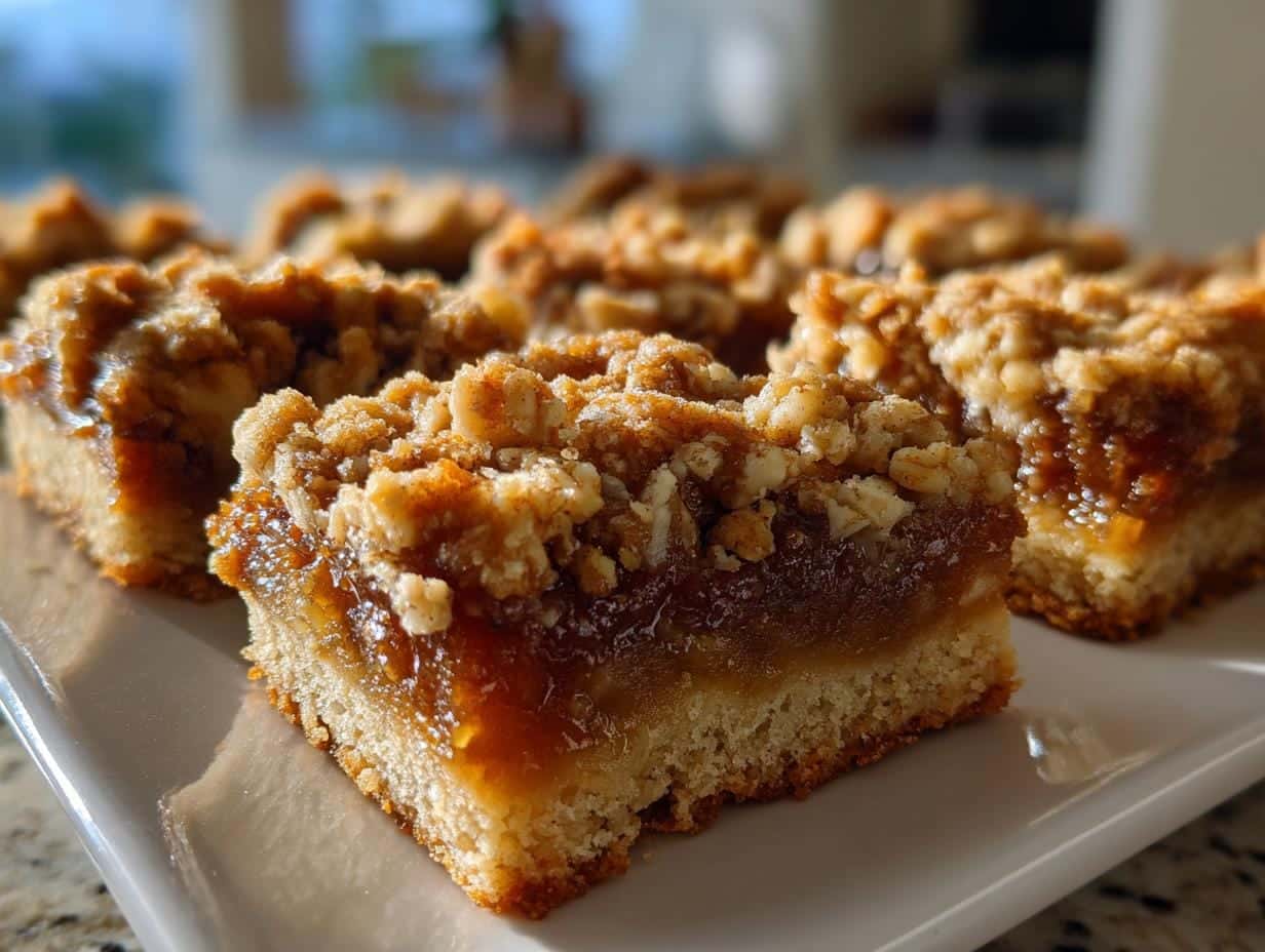 Easy 5-Ingredient Apple Crisp Shortbread Bars Recipe