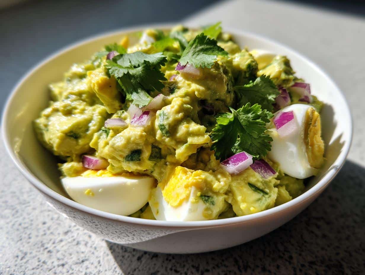 Creamy Avocado Egg Salad in Just 5 Minutes (No Mayo!)