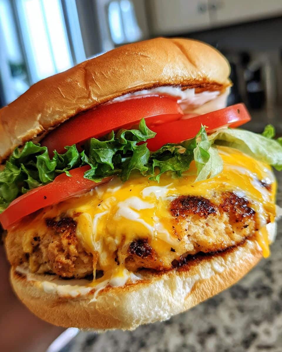 Juicy Cheddar Ranch Chicken Burgers in 25 Minutes Flat 8 Cheddar Ranch Chicken Burgers - detail 2