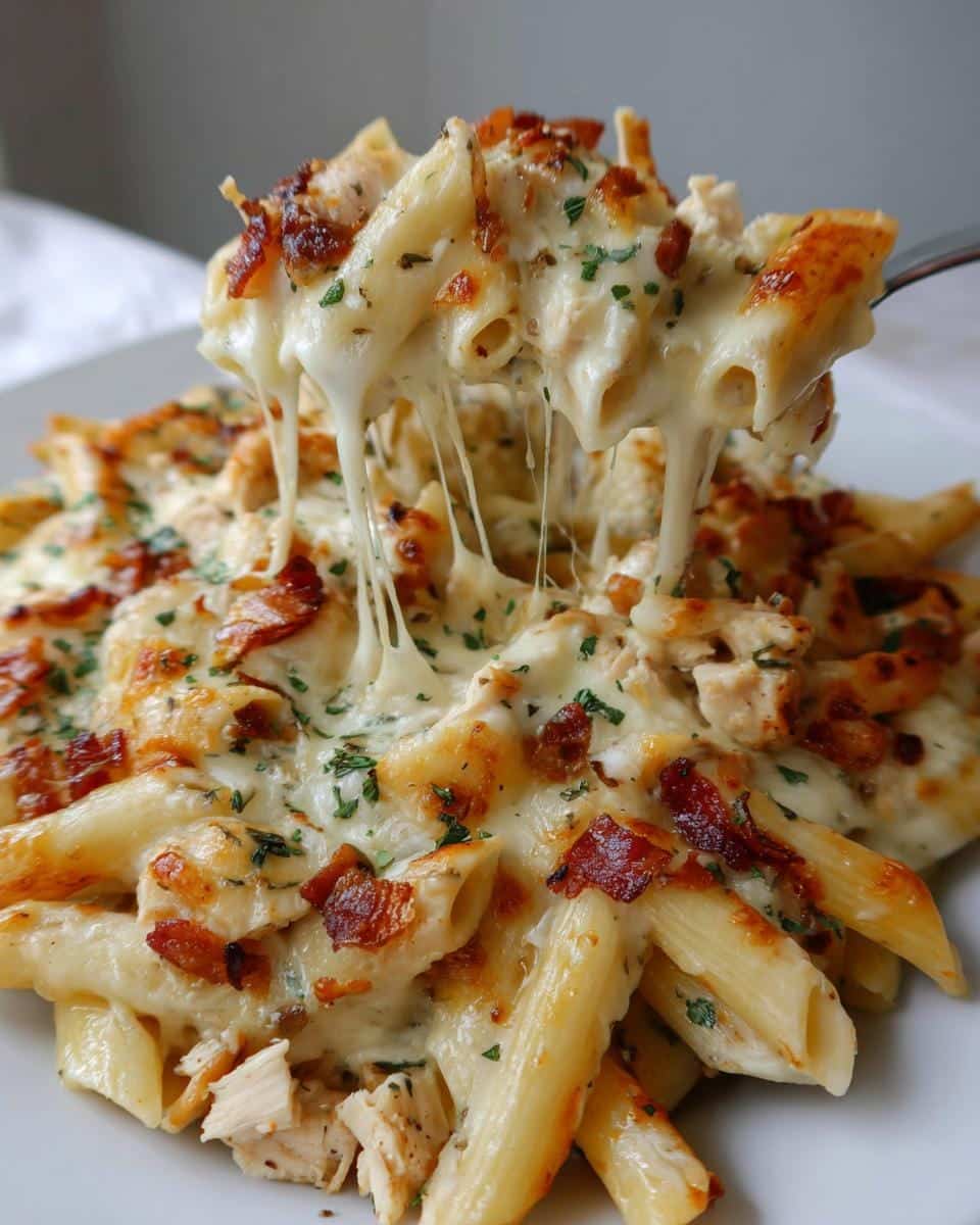 Irresistible Chicken Bacon Ranch Baked Penne in 30 Mins 7 Chicken Bacon Ranch Baked Penne - detail 2