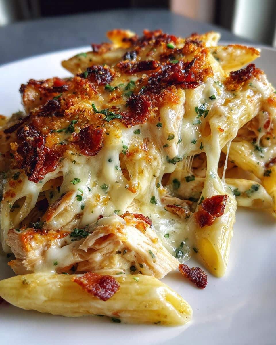 Irresistible Chicken Bacon Ranch Baked Penne in 30 Mins 8 Chicken Bacon Ranch Baked Penne - detail 3