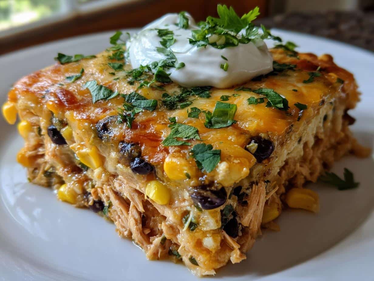 30-Minute Chicken Taco Casserole That’s Irresistible
