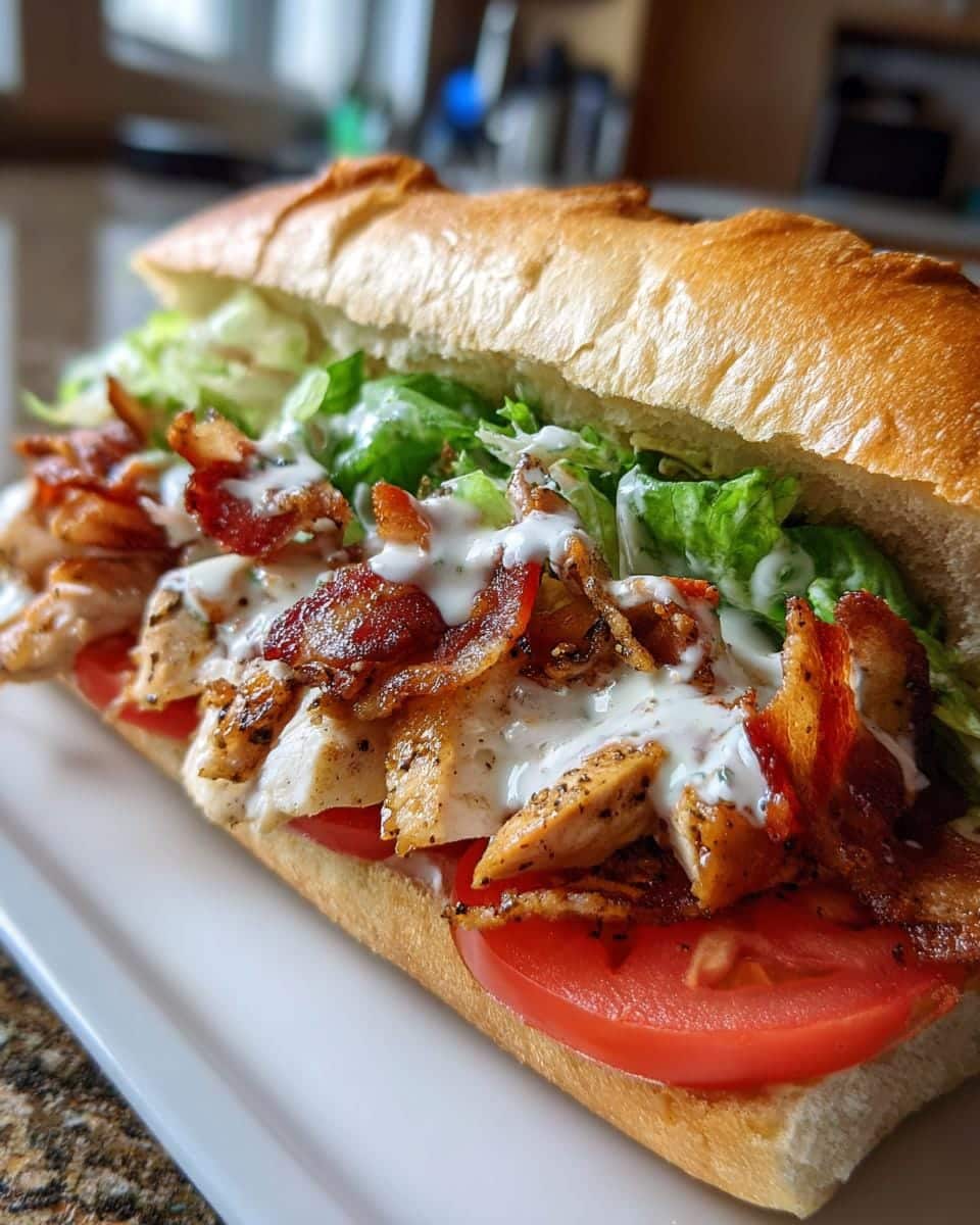 Juicy 30-Minute Chopped Chicken Bacon Ranch Sub Your Family Will Devour 6 Chopped Chicken Bacon Ranch Sub - detail 1