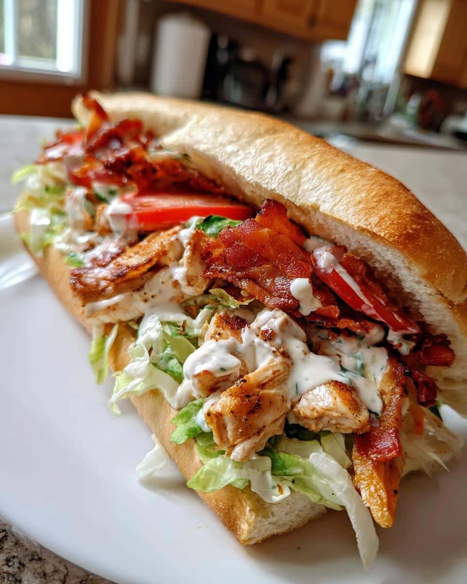 Juicy 30-Minute Chopped Chicken Bacon Ranch Sub Your Family Will Devour 7 Chopped Chicken Bacon Ranch Sub - detail 2