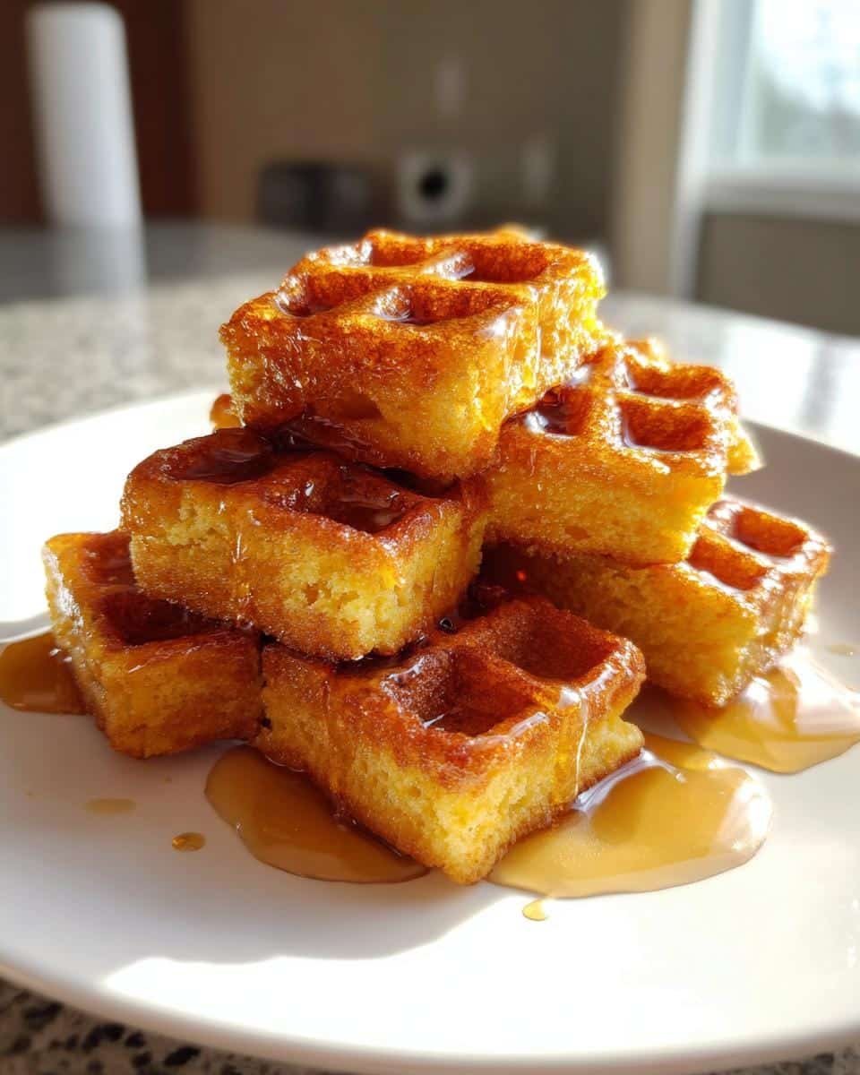 Irresistible 30-Minute Cornbread Waffle Bites with Honey Butter Syrup 7 Cornbread Waffle Bites with Honey Butter Syrup - detail 2