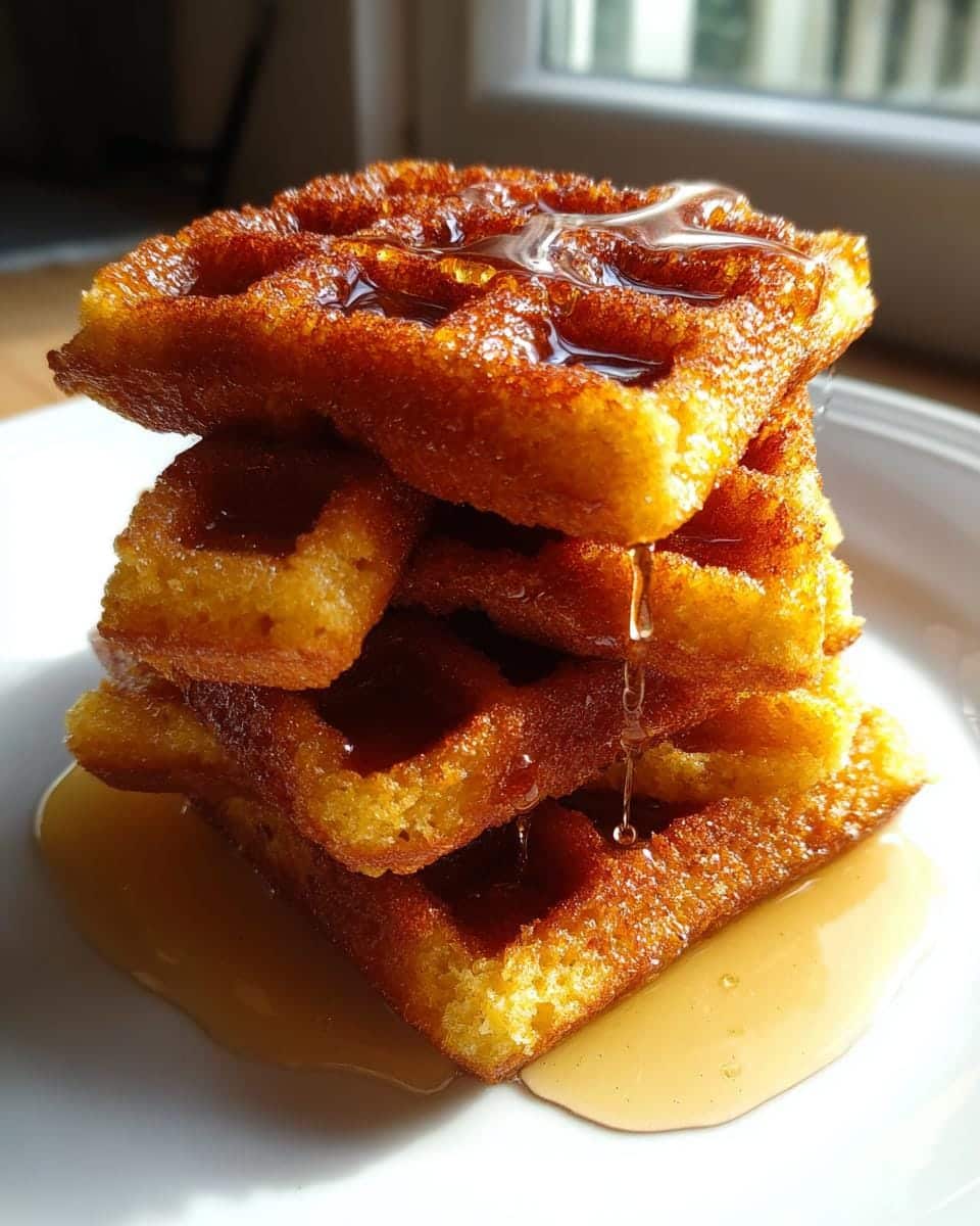 Irresistible 30-Minute Cornbread Waffle Bites with Honey Butter Syrup 8 Cornbread Waffle Bites with Honey Butter Syrup - detail 3