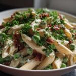 Creamy Pea and Bacon Pasta Salad in 25 Minutes - So Good! 11 Creamy Pea and Bacon Pasta Salad
