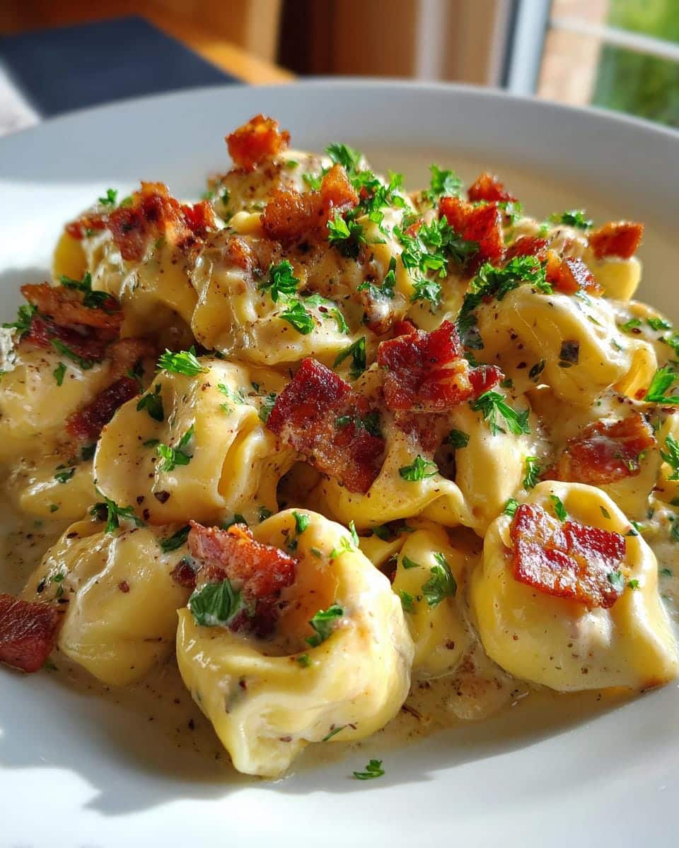 Irresistible 20-Minute Creamy Tortellini Carbonara Recipe 7 Creamy Tortellini Carbonara Recipe - detail 2