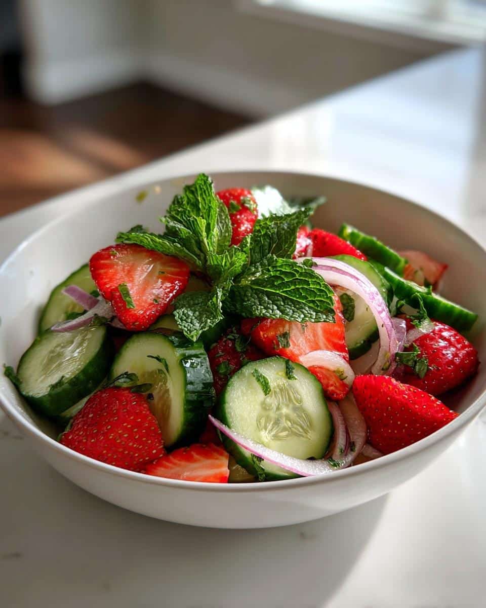 15-Minute Cucumber Strawberry Salad: The Ultimate Summer Refreshment 7 Cucumber Strawberry Salad - detail 2