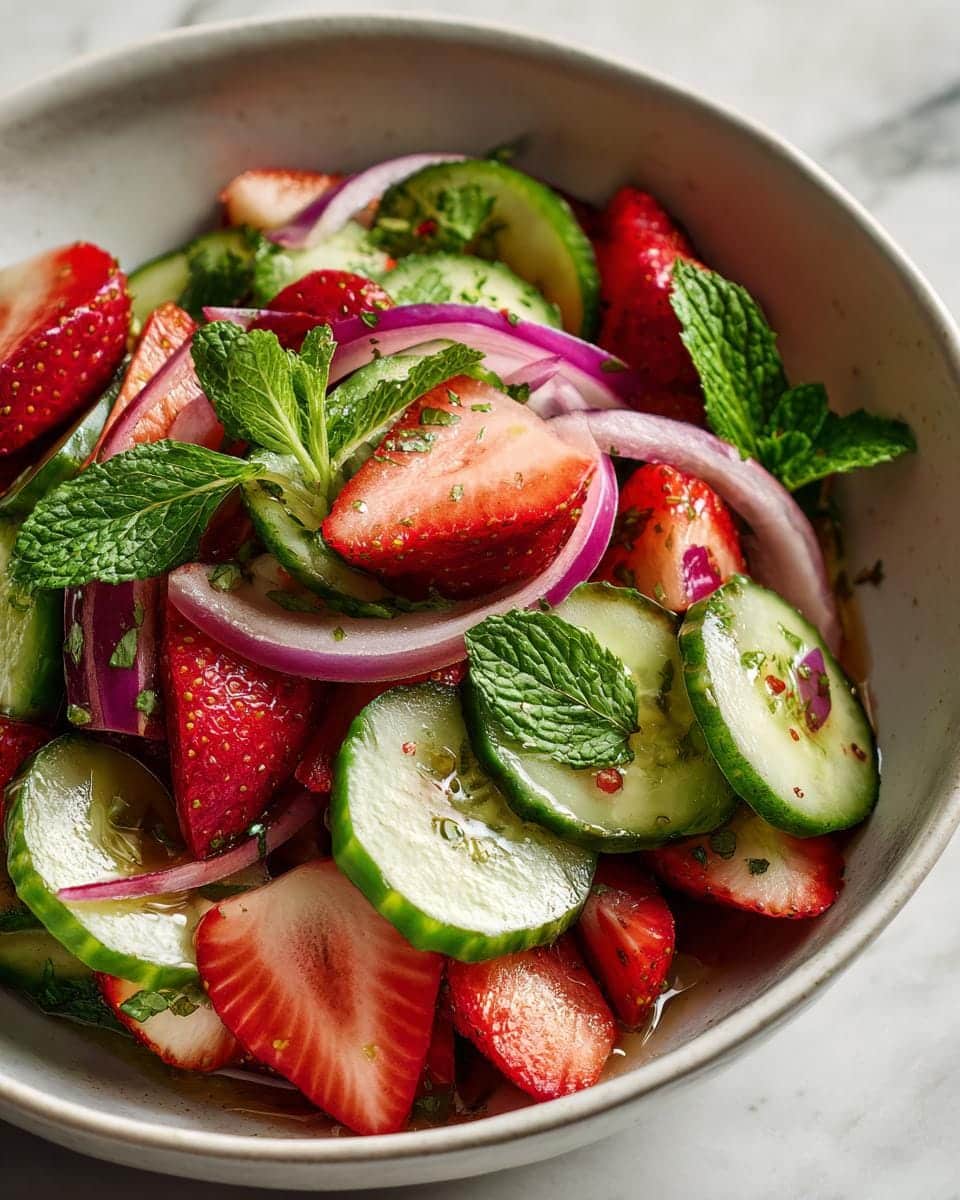 15-Minute Cucumber Strawberry Salad: The Ultimate Summer Refreshment 8 Cucumber Strawberry Salad - detail 3