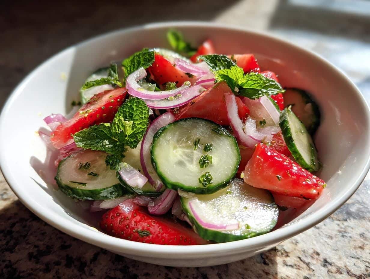 15-Minute Cucumber Strawberry Salad: The Ultimate Summer Refreshment