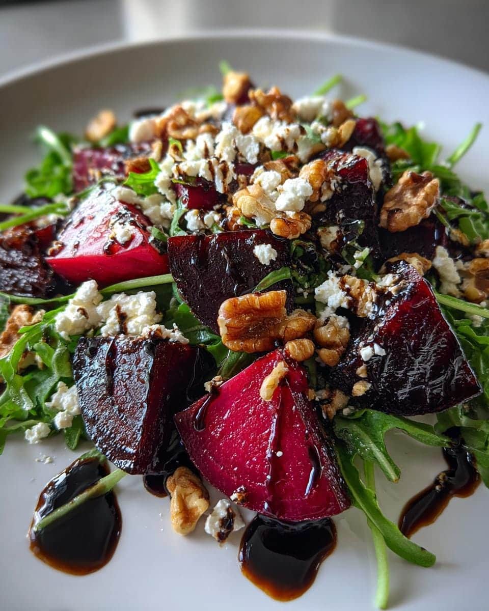 3 Secrets to the Best Beet Salad with Arugula Balsamic Vinaigrette 6 Delicious Beet Salad with Arugula Balsamic Vinaigrette - detail 1