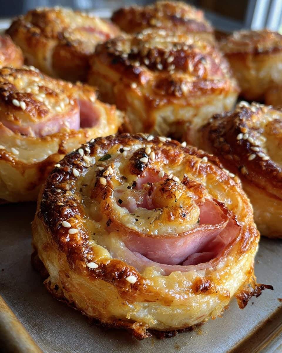 6-Ingredient Easy Baked Ham And Cheese Pinwheels (Irresistible!) 8 Easy Baked Ham And Cheese Pinwheels (6 Ingredients!) - detail 3