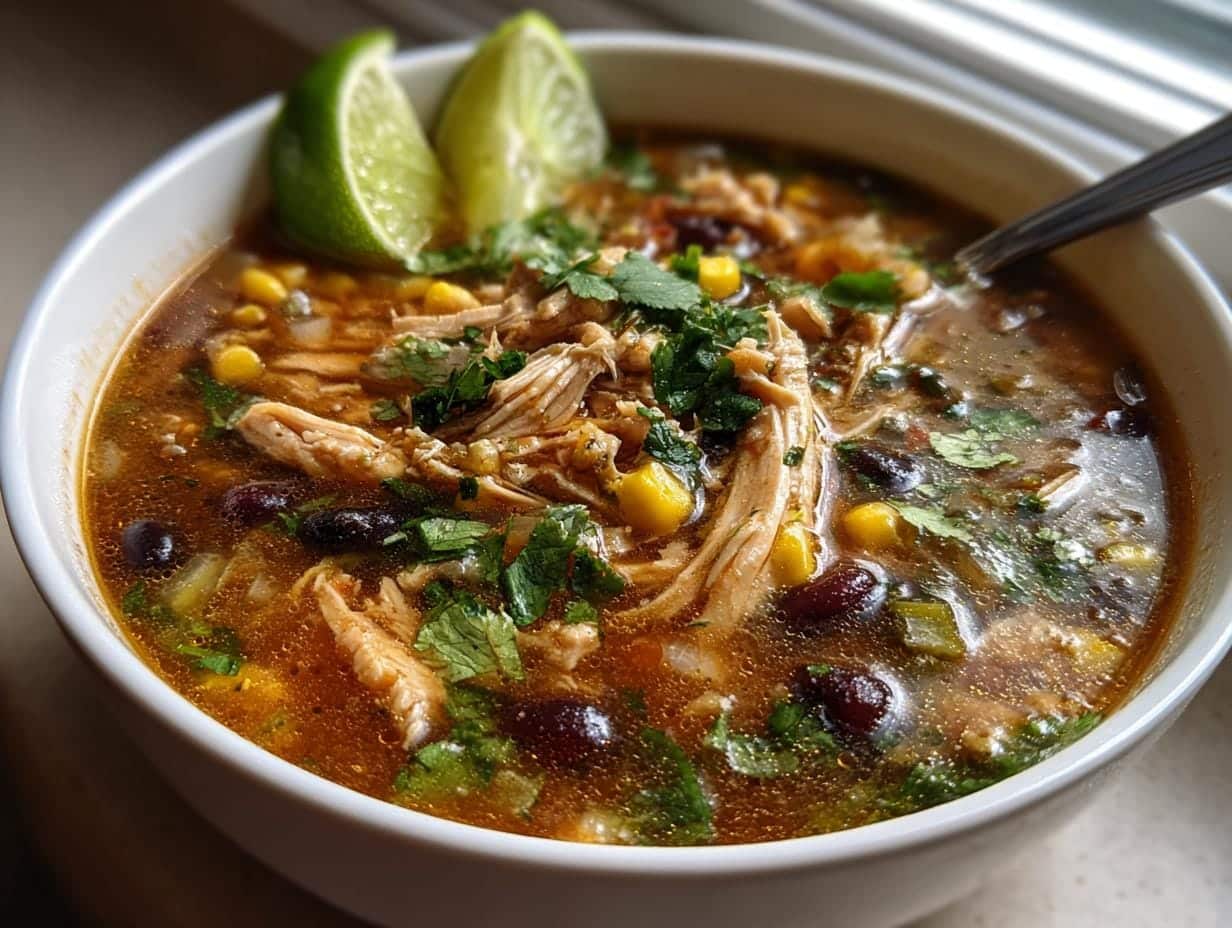 Easy Green Enchilada Chicken Soup – 10-Minute Comfort!